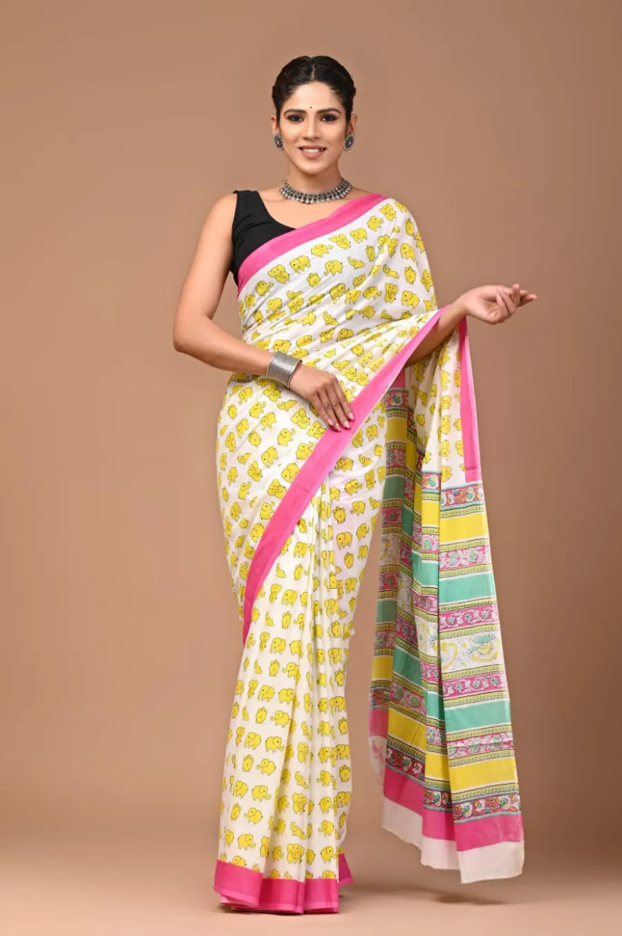 Perfect For Daily Wear New Cotton Mulmul Sarees